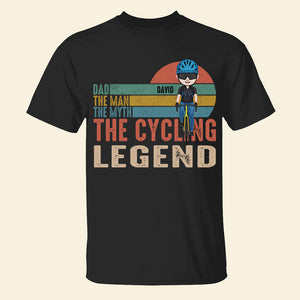 Cycling Dad The Man The Myth The Legend Personalized Shirt, Gift For Dad, Father's Day Gift - Shirts - GoDuckee