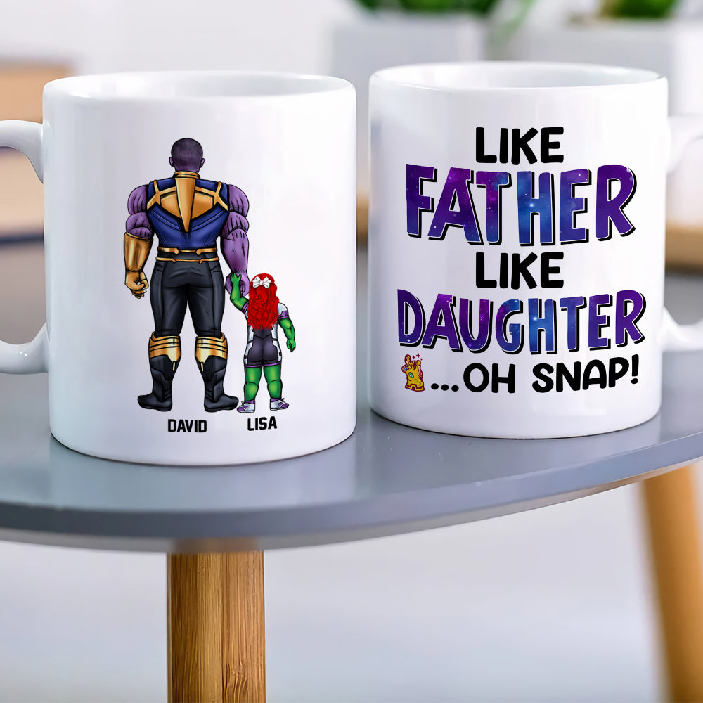 Like Father Like Daughter Personalized Coffee Mug DR-WHM-03QHDT130523TM - Coffee Mug - GoDuckee