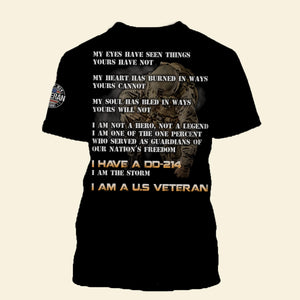 I Am A Legend Veteran, Personalized 3D AOP Shirt 04ohdt170823 - AOP Products - GoDuckee
