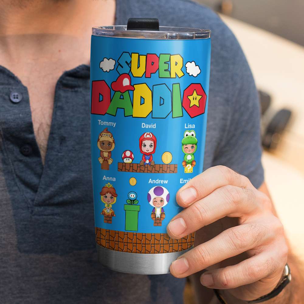Super Dad Personalized Tumbler Cup,Gift For Father-7DTDT130523 - Tumbler Cup - GoDuckee