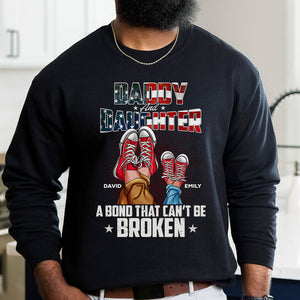 A Bond That Can Never Be Broken, Personalized Shirt, Dad And Kid Star & Stripes Shirt, Gift For Dad - GRER2005 - Shirts - GoDuckee