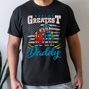 The Best Daddy, Gift For Hero Dad 08DTDT270423TM Personalized Shirt Hoodie Sweatshirt - Shirts - GoDuckee