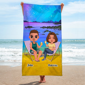 Beach Towel Collection Summer Gift For Couple, Friends & Family 01ACDT210423HH - Beach Towel - GoDuckee