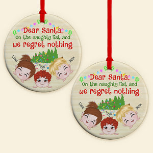 We Regret Nothing, Personalized Ornament, Gifts For Grandkid - Ornament - GoDuckee