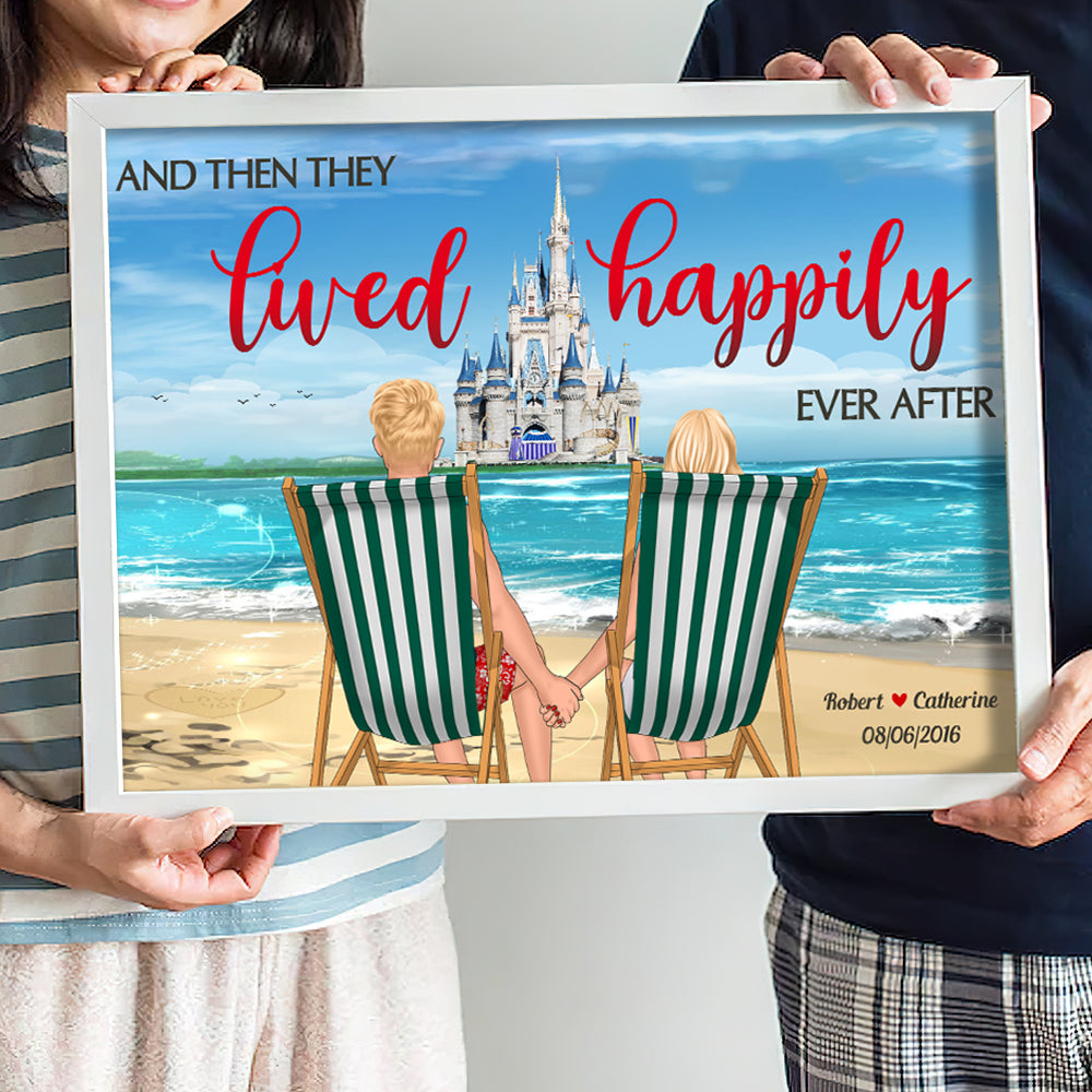 Couple Hand In Hand 07ACDT100623TM Personalized Couple Beach Canvas Poster - Poster & Canvas - GoDuckee