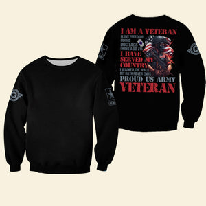Veteran I Have Served My Country, Personalized 3D AOP Shirt, Soldier American Flag 03acdt070823 - AOP Products - GoDuckee