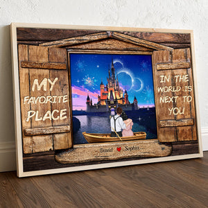 My Favorite Place In The World Is Next To You, 03ACDT220323TM Personalized Canvas Poster, Gifts For Couple - Poster & Canvas - GoDuckee