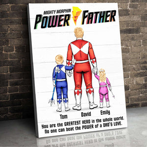 Mighty Morphin Power Dad TT 07HUDT120523 Personalized Family Canvas Poster - Poster & Canvas - GoDuckee