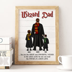 Wizard Dad, Personalized Canvas Print, Gift For Family, 02hudt150523tm - Poster & Canvas - GoDuckee