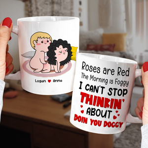 Roses Are Red, Personalized Mug, Gift For Naughty Couple TT - Coffee Mug - GoDuckee