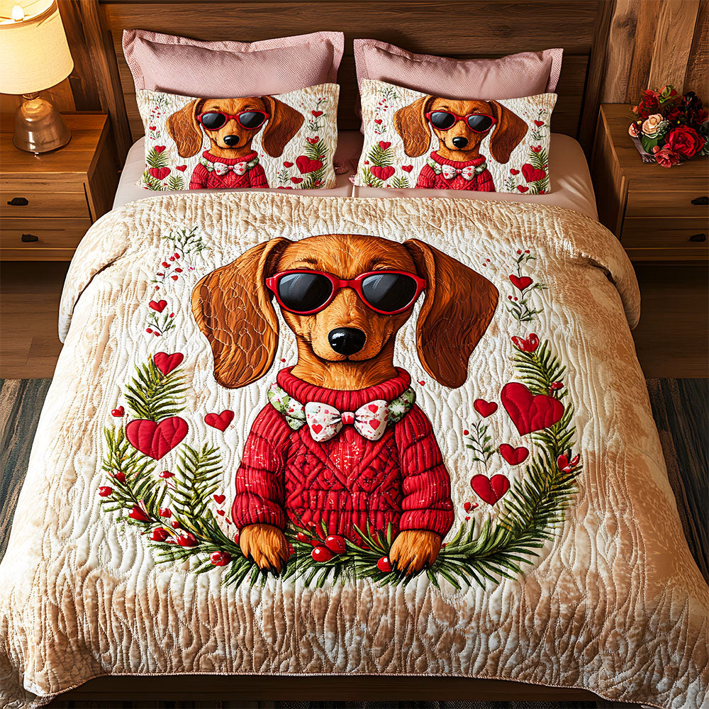 Gifts For Dog Lovers Quilt Bedding Set Special Line, Dachshund Dog 02TGMH240125 - Blanket - GoDuckee