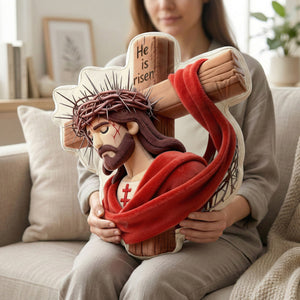 Risen in Glory Custom Shaped Pillow - Gifts For Christians 03OHMG270226 - Pillow - GoDuckee