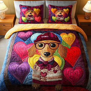 Gifts For Dog Lovers Quilt Bedding Set Special Line, Dachshund Dog 02TGMH240125 - Blanket - GoDuckee