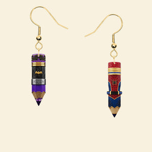 Super Teacher Earrings - Personalized Gifts For Teacher 01ohmg220725 - Earrings - GoDuckee