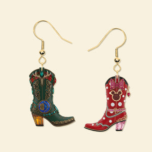 Fairytale Cowboy Boot Earrings - Personalized Gifts For Her 01namg300725 - Earrings - GoDuckee