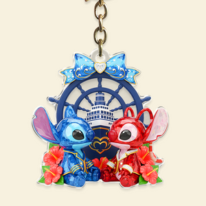 Cruise Ship Couple Acrylic Keychain - Personalized Gifts For Couples 07NAPU280525 - Keychains - GoDuckee