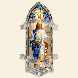 Religious Protection Car Visor Clip – Personalized Gifts For Christian 05pamg241225 - Car Visor Clip - GoDuckee