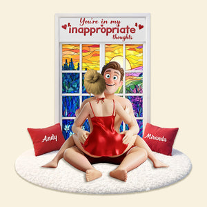 Funny Couple Acrylic Plaque - Personalized Gifts For Couple 04OHMG040226 - Shaped Plaques - GoDuckee