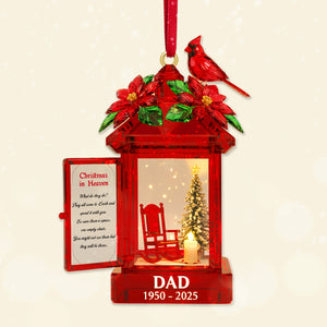 Memorial Cardinal Bird Acrylic Ornament - Personalized Gifts For Christmas Ornament 03TOMG071025 - Ornament - GoDuckee