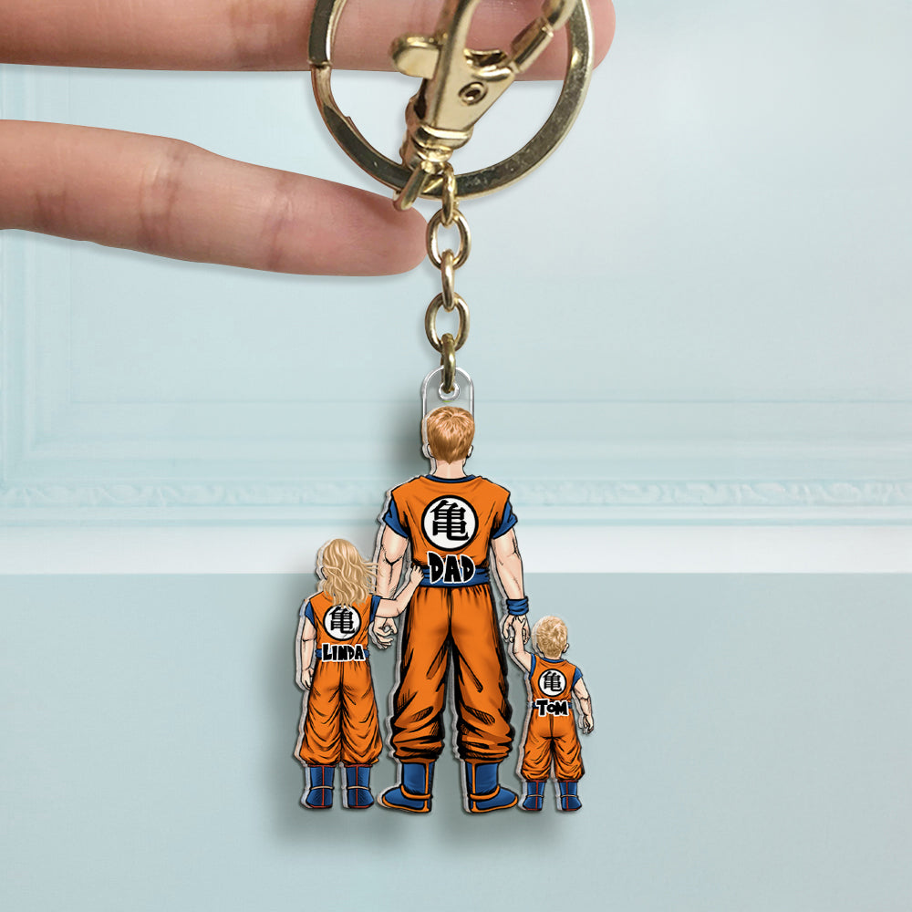 The Power Dad Acrylic Keychain - Personalized Gifts For Father 04QHHU020525HH - Keychains - GoDuckee