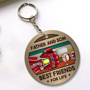 Personalized Gifts For Dad Keychain 02QHDC040524HA - Keychains - GoDuckee