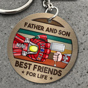 Personalized Gifts For Dad Keychain 02QHDC040524HA - Keychains - GoDuckee