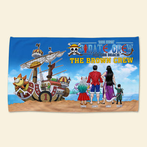 Personalized Gifts For Family Beach Towel 05KADC130624PA Pirate Family - Beach Towel - GoDuckee