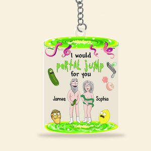 Personalized Gifts For Naughty Couple Keychain 04kadc020824hg - Keychains - GoDuckee