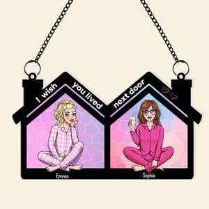 Personalized Gifts For Besties Suncatcher Window Hanging Ornament 04htdc110624hh - Ornaments - GoDuckee