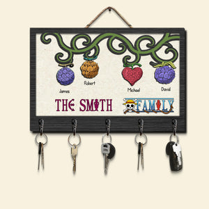 Personalized Family Key Hanger 02HTDC080624 - Wood Sign - GoDuckee