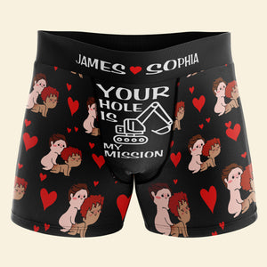 Personalized Gifts For Couple Men's Boxers 06TODC060624 - Boxers & Briefs - GoDuckee