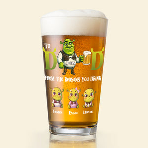 Personalized Gifts For Dad Beer Glass 4ohdc210524 Father's Day - Drinkware - GoDuckee