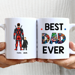 Father's Day Gift - Best Dad Eve, TT Personalized Father And Kids Coffee Mug - 6qhlh070622 - Coffee Mug - GoDuckee