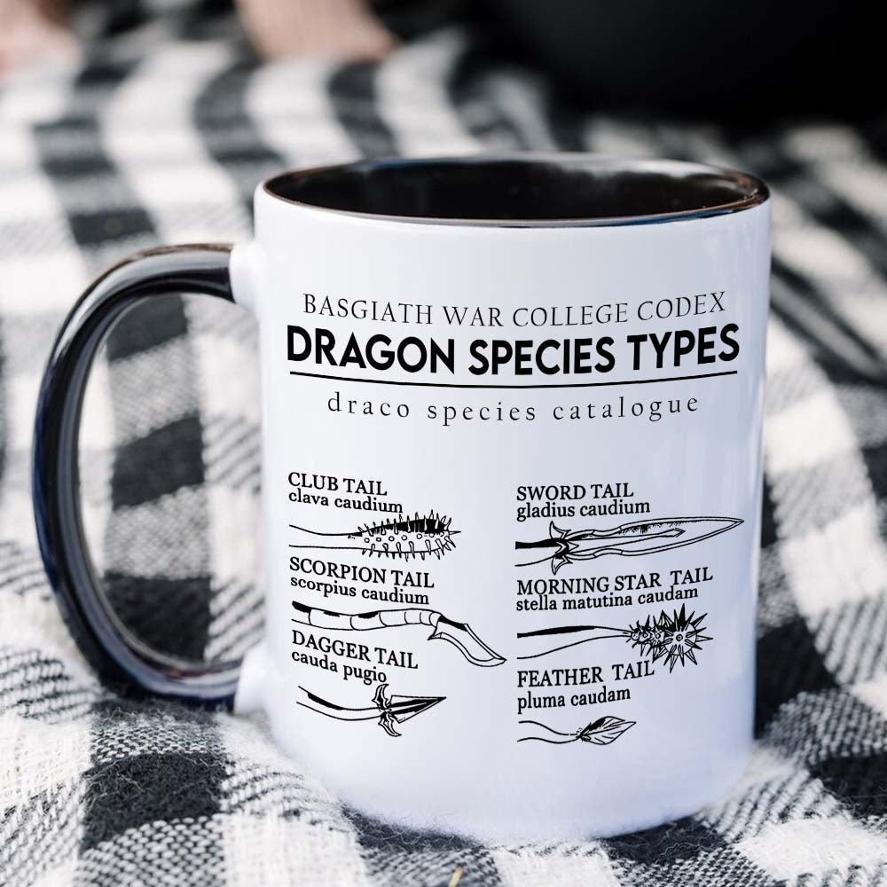 Gifts For Book Lover Coffee Mug Dragon Species Types 03HUHN120324 - Coffee Mugs - GoDuckee