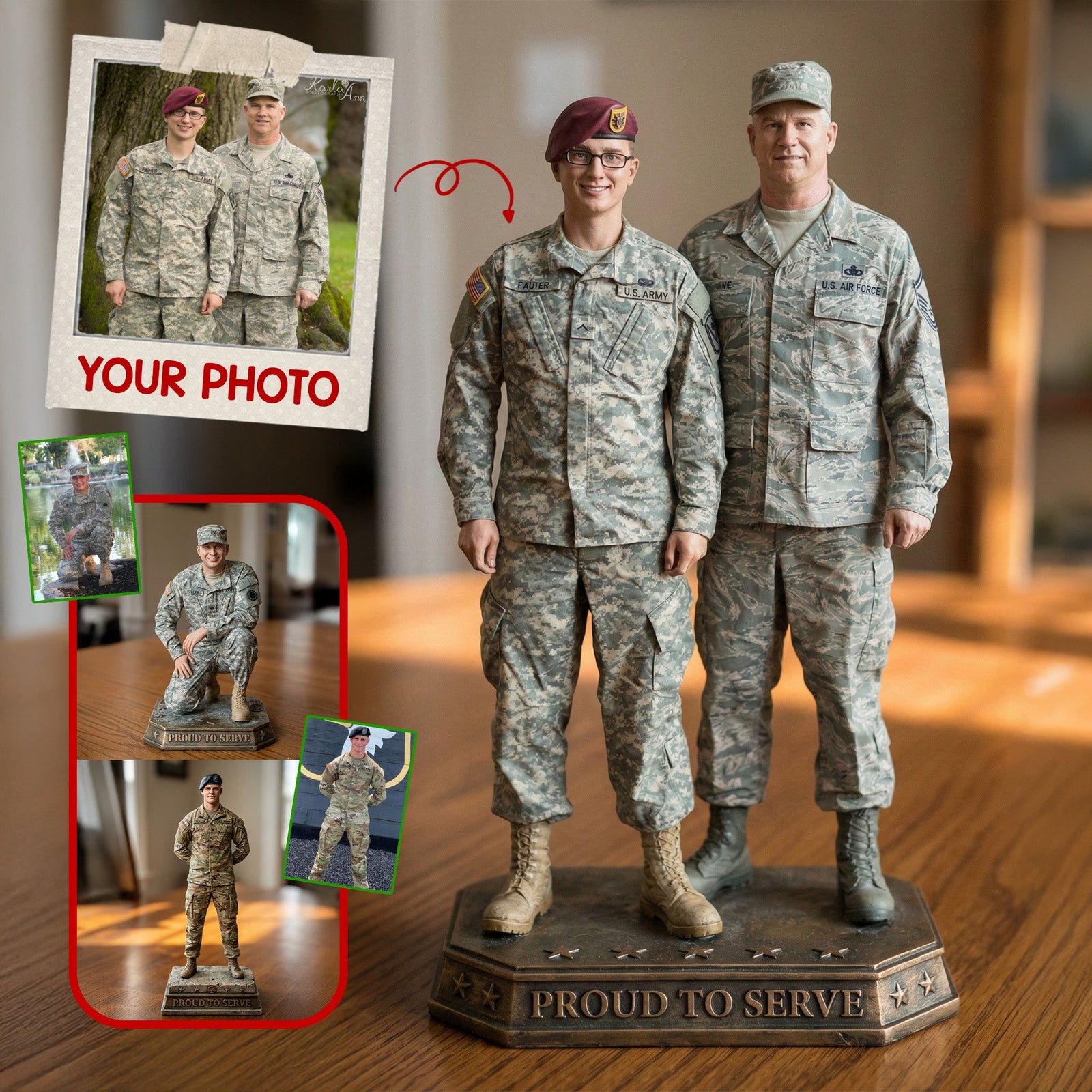 Military Veterans Acrylic Plaque - Custom Photo Gifts For Veterans 01tgmg221225 - Shaped Plaques - GoDuckee