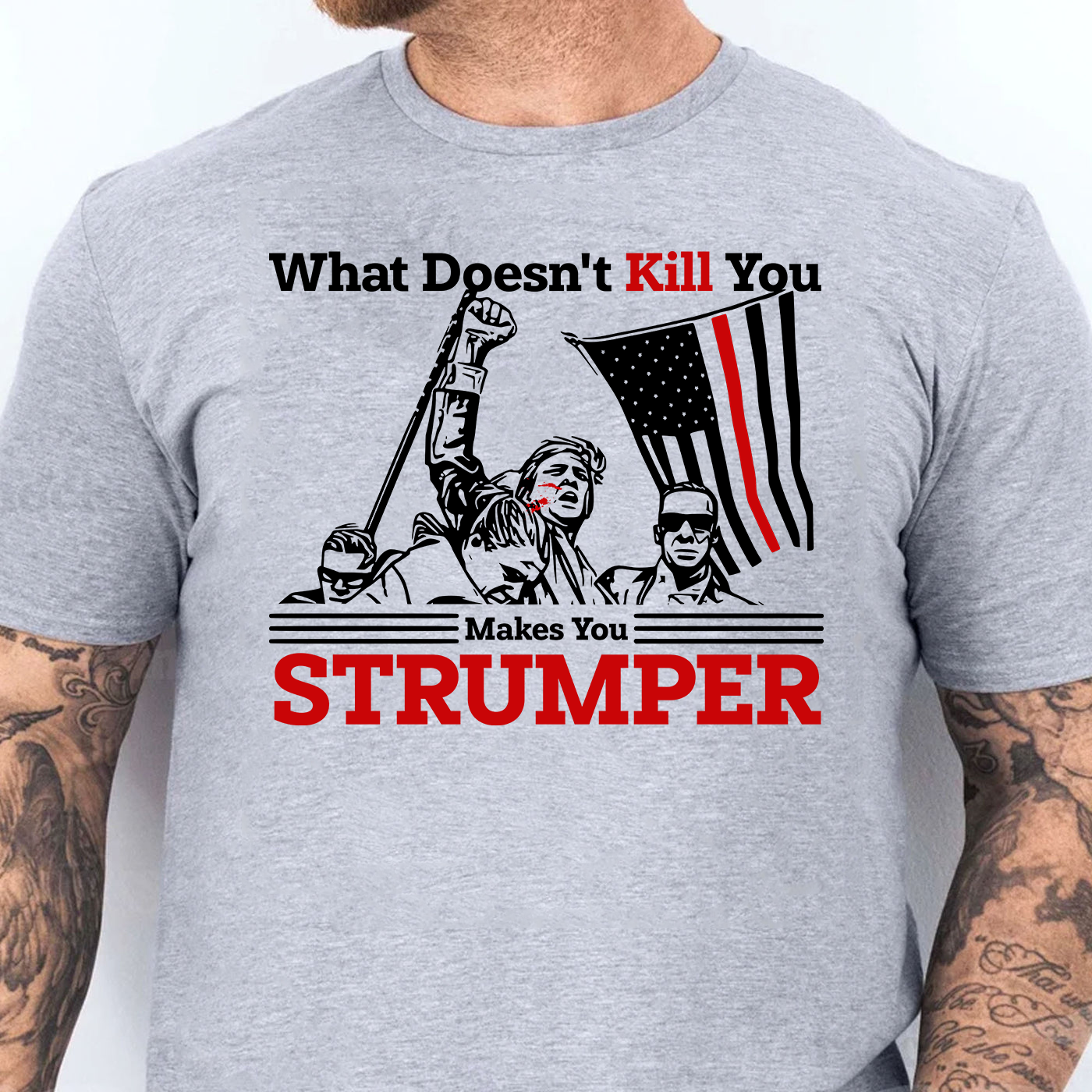2024 Assassination Attempt Shirt Teflon Don & Keep Fighting For American Flag - Shirts - GoDuckee