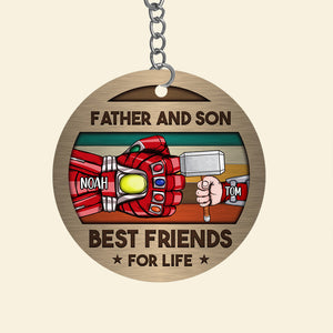 Personalized Gifts For Dad Keychain 02QHDC040524HA - Keychains - GoDuckee