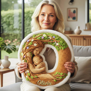 Forest Mom Alphabet Custom Shaped Pillow - Personalized Gifts For Mother 01huta221225 - Pillow - GoDuckee