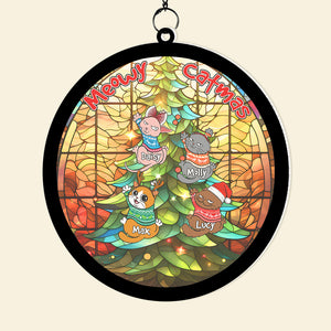 Personalized Gifts For Cat Lovers Suncatcher Ornament 07todc230724 - Ornament - GoDuckee