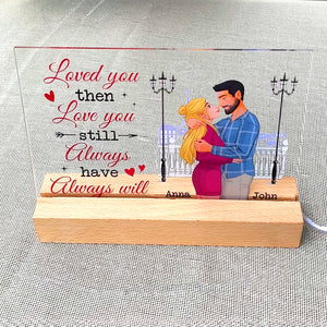 Personalized Gifts For Couple LED Light Love You Then Love You Still 03natn190224da - Led Lights - GoDuckee