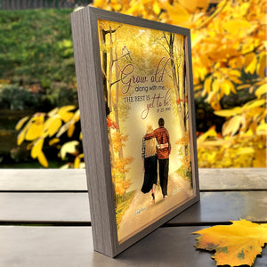Grow Old Along With Me, Personalized Light Picture Frame, Gifts For Him, Gift For Her - Poster & Canvas - GoDuckee