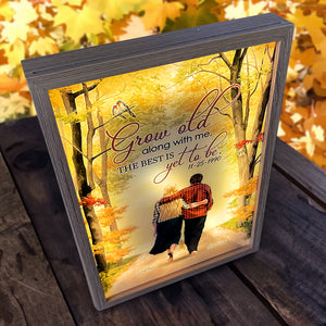 Grow Old Along With Me, Personalized Light Picture Frame, Gifts For Him, Gift For Her - Poster & Canvas - GoDuckee
