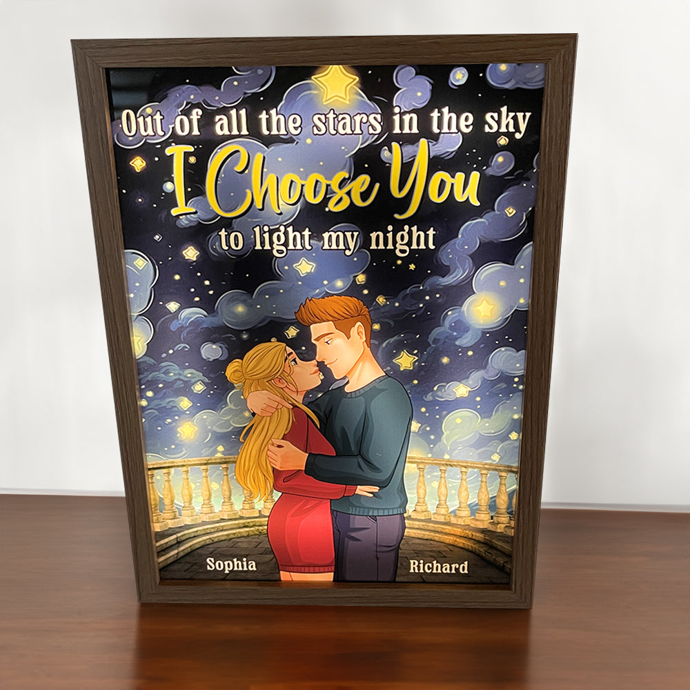 Personalized Gifts For Couple Light Frame I Choose You 01toqn211223da - Canvas Print - GoDuckee