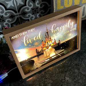 And They Lived Happily Ever After 06QHDT060723TM Personalized Light Picture Frame, Gifts For Him - Poster & Canvas - GoDuckee