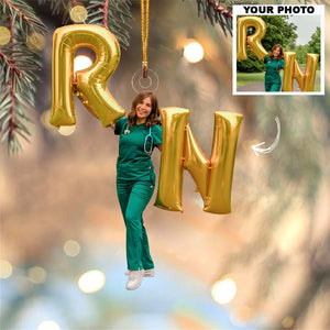 Custom Photo Gifts For Nurses, Upload Nurse Photo Christmas Ornament 30pgvp140924 - Ornament - GoDuckee