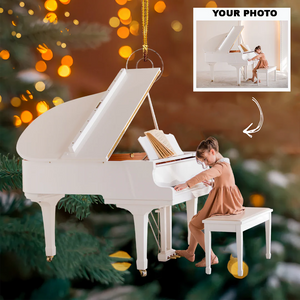 Custom Photo Gifts For Pianist, Upload Piano Photo Christmas Ornament 22pgxx290824 - Ornament - GoDuckee