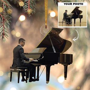 Custom Photo Gifts For Pianist, Upload Piano Photo Christmas Ornament 22pgxx290824 - Ornament - GoDuckee