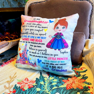 To My Granddaughter, I Am So Proud Of You, Personalized Square Pillow, Gifts For Granddaughter, 03hupo080823ha - Pillow - GoDuckee