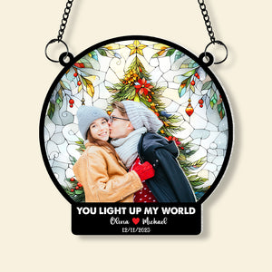 Custom Photop Gifts For Couple Suncatcher Ornament 02PGMH200724 - Ornament - GoDuckee