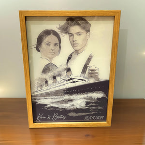 Custom Photo Gifts For Couple Light Frame Romantic Cruises Couple Dancing 022HUDT171123 - Canvas Print - GoDuckee